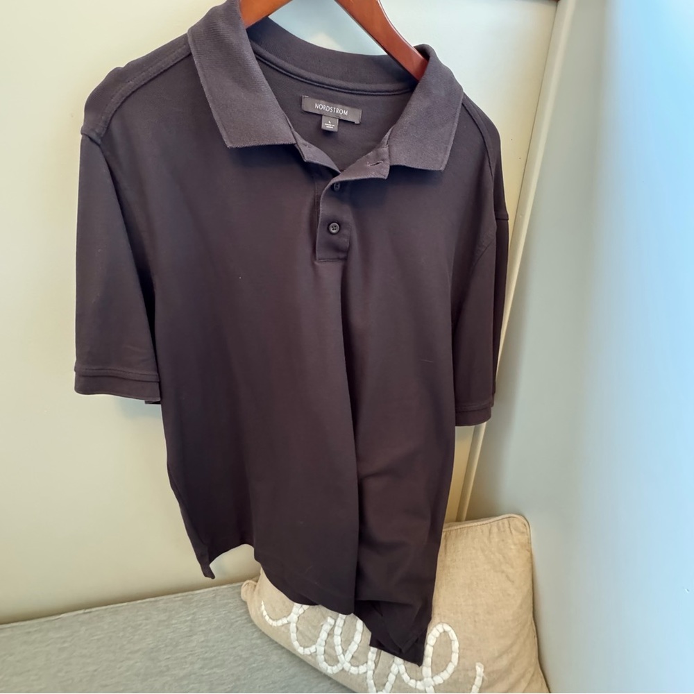 Brown Nordstrom Polo Shirt, L